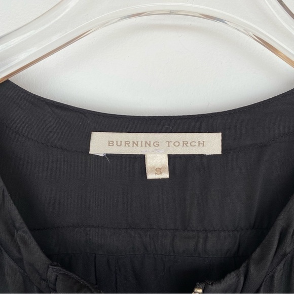 BURNING TORCH Little Black Dress Zippered Front Womens size S - Picture 10 of 14